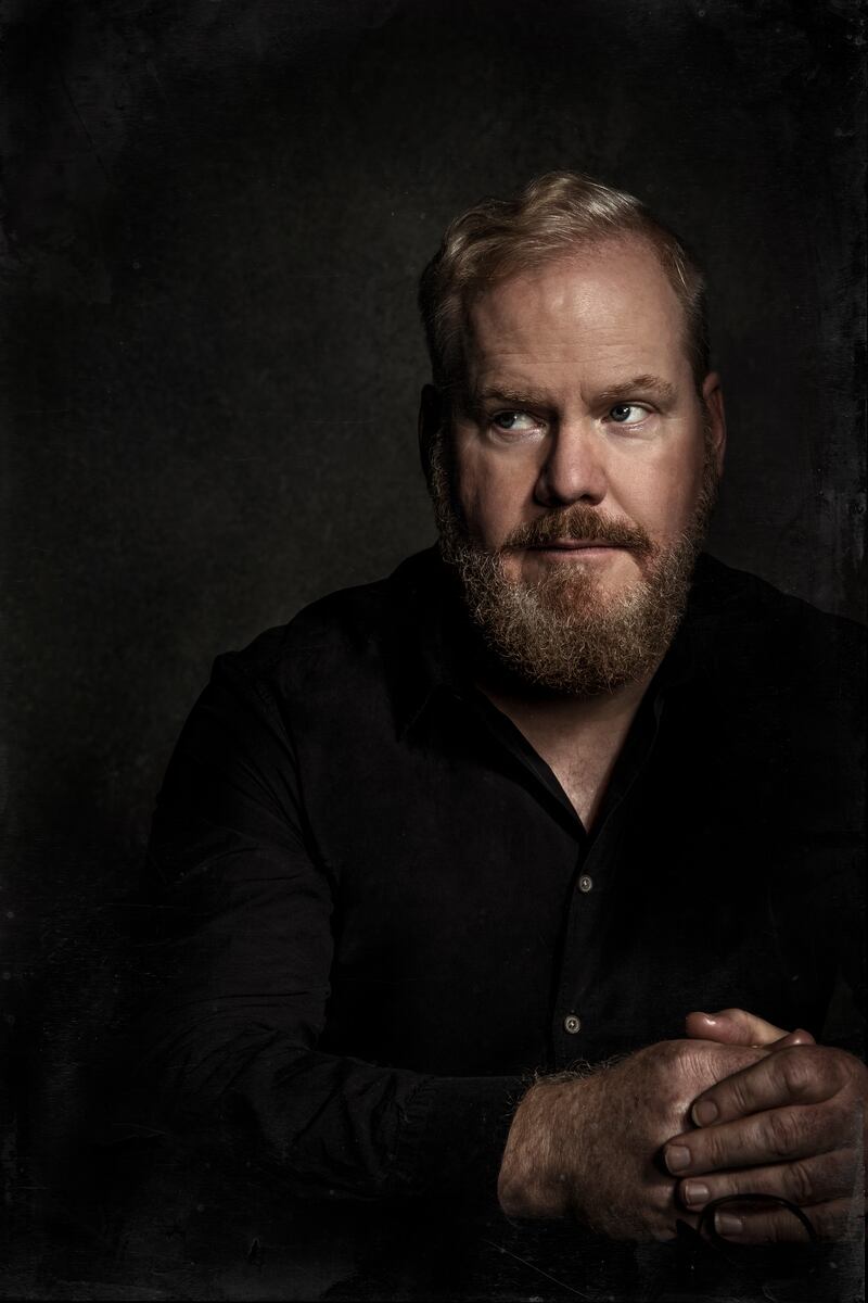 "It was very insightful to realize that we all have that family emergency in the hospital, we’ve all spent two weeks just staring, lost," Jim Gaffigan said. His wife, Jeannie, had a brain tumor removed last year.