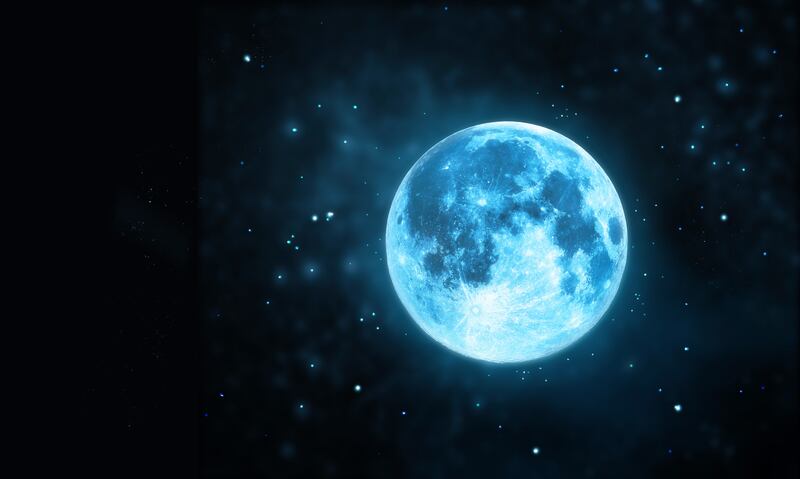 A “flower” moon, also called a “blue moon,” is predicted for Halloween.