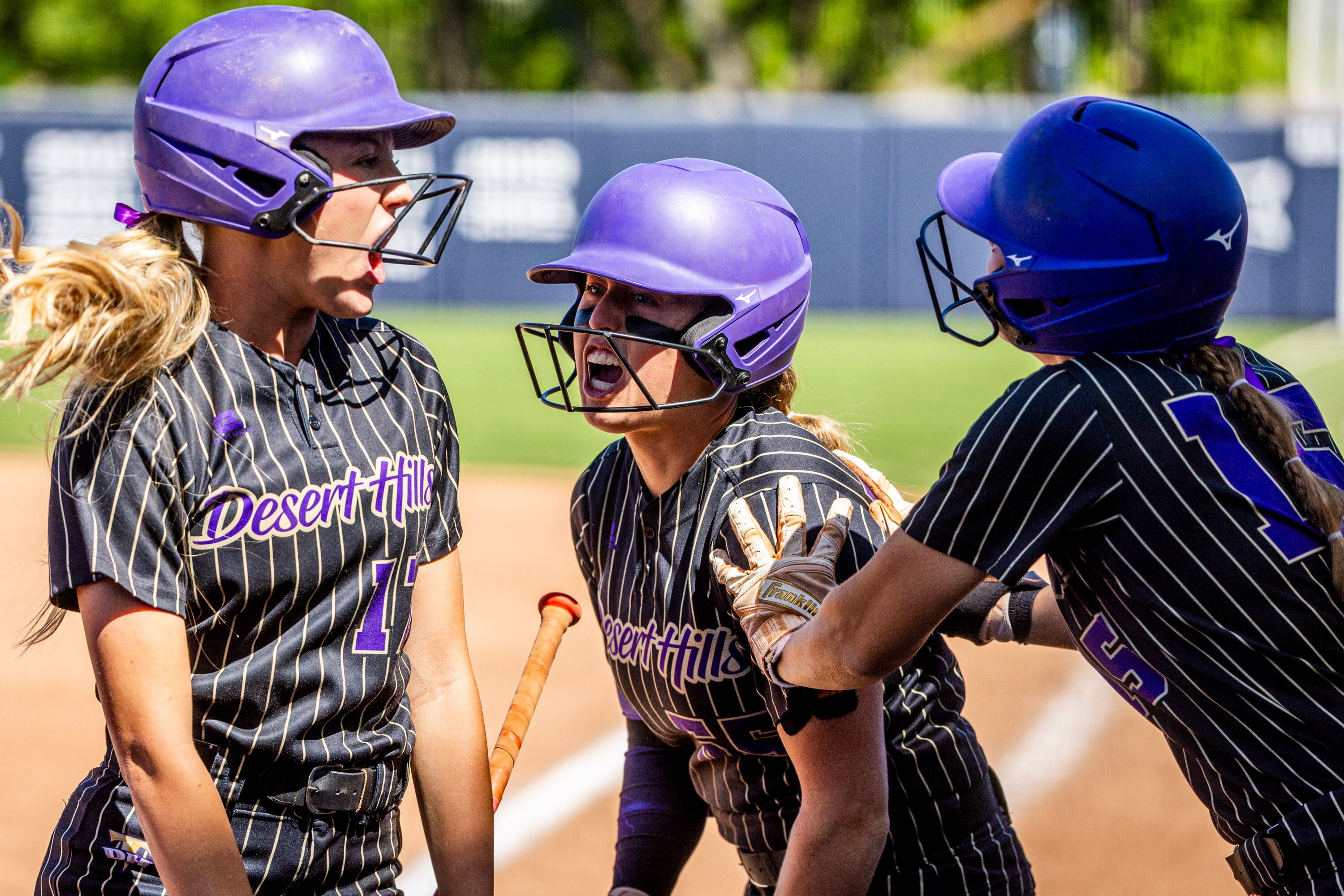 High school softball: Desert Hills treads new ground in win over