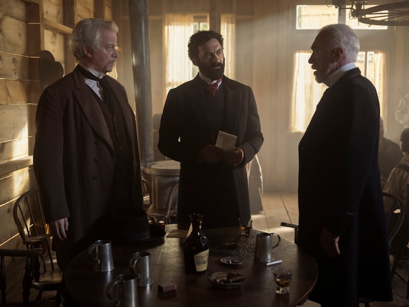 CJ Wilson, Morgan Spector and Patrick Page in 'The Gilded Age' Season 3.