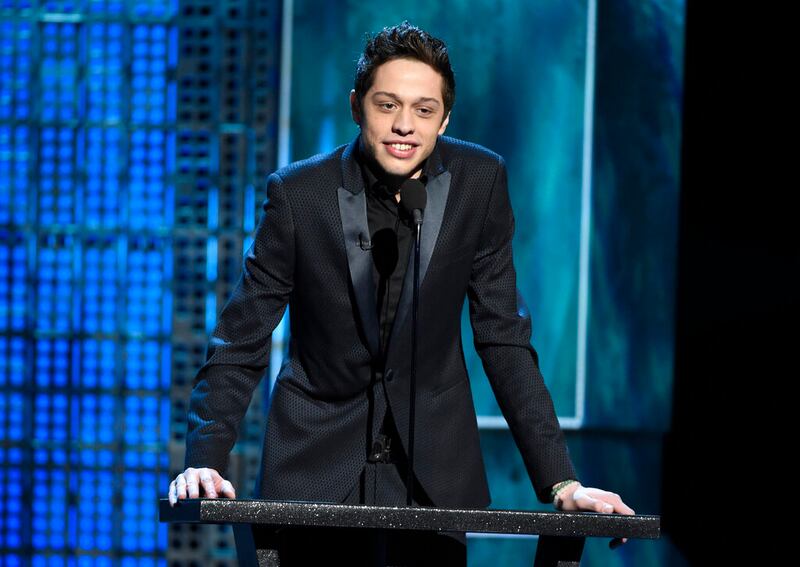 Pete Davidson speaks at a Comedy Central Roast.