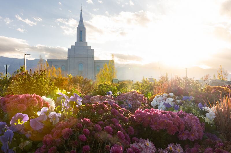 The Orem Utah Temple in Orem on Monday, Oct. 23, 2023. The open house for the new temple begins on Friday, Oct. 27, 2023.