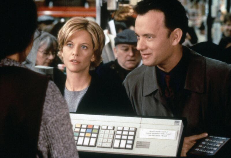 Meg Ryan and Tom Hanks in “You’ve Got Mail.”
