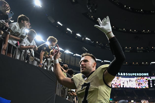 Was that Taysom Hill's final home game in New Orleans? If so, he left making history — again