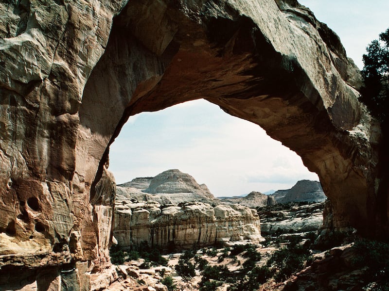 The Hickman Bridge in Capitol Reef National Park. photo by Ravell Call. Hickman Bridge? (Submission date: 09/06/2004)