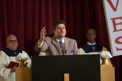 William Graham plays his grandfather, Billy Graham, in “Unbroken: Path to Redemption.”