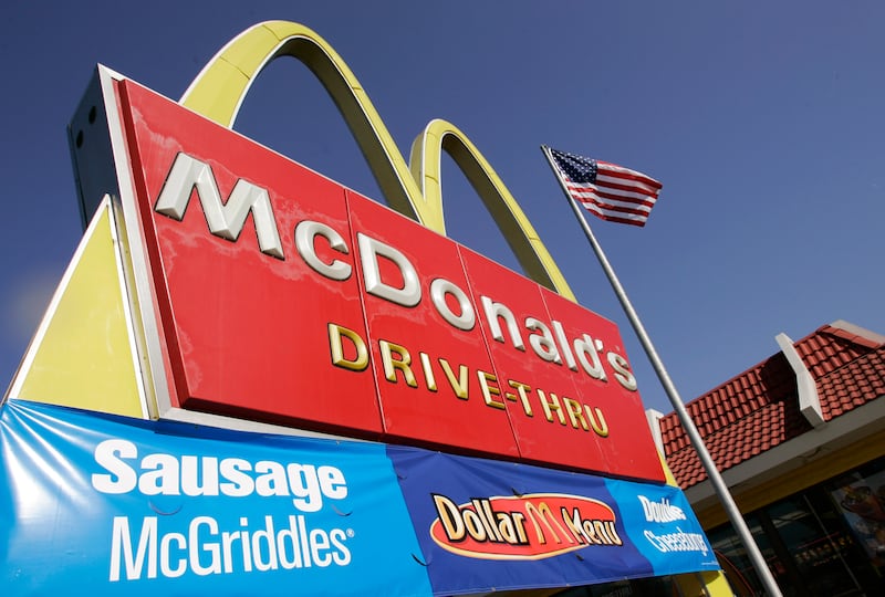 A McDonald’s restaurant is seen in San Jose, Calif.
