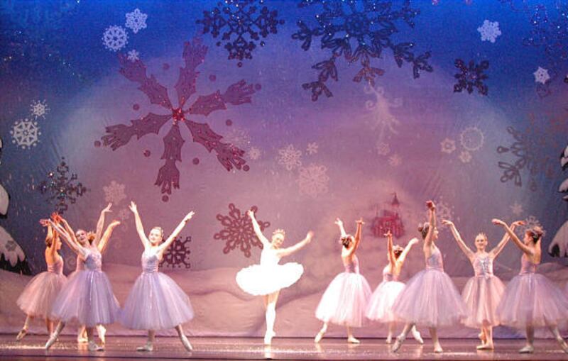 Imagine Ballet's "Nutcracker" features Macall Bowden, center, as the Snow Queen, and other teenage dancers.