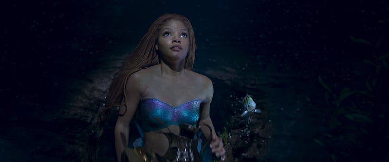Halle Bailey as Ariel in Disney’s live-action “The Little Mermaid.”