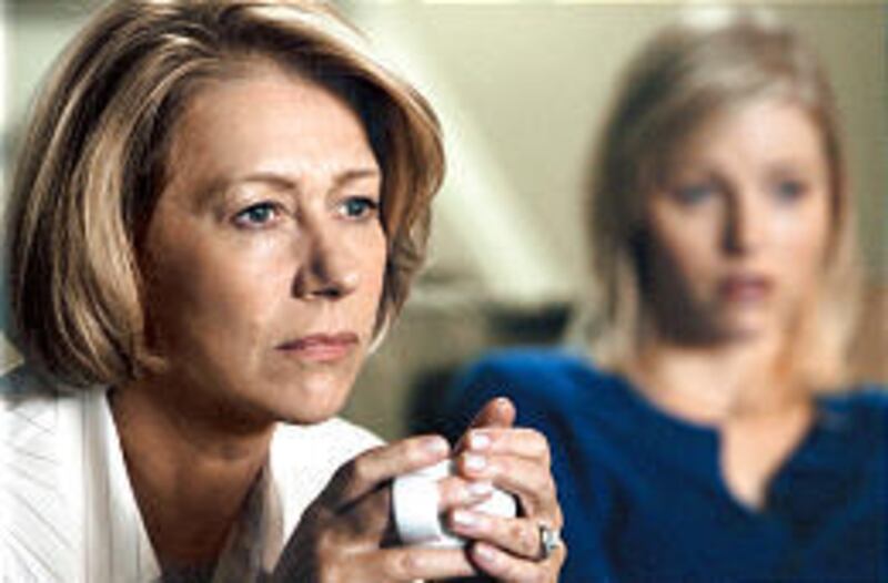 Helen Mirren plays Eileen Hayes, the emotionally conflicted wife of Robert Redford's businessman character.
