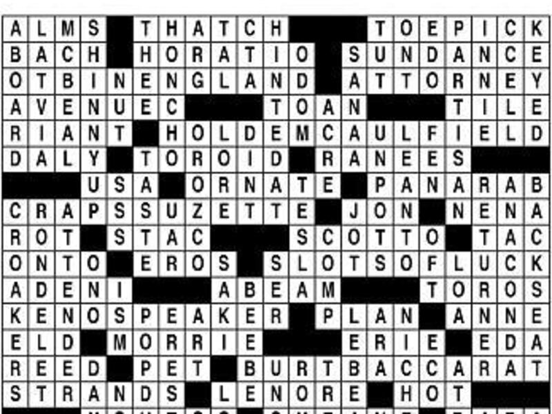 Due to a production error, the answers for the New York Times Crossword Puzzle were omitted from the Oct. 31 edition of the Desert News. Here are the answers.