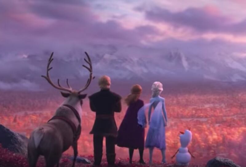 A still from the “Frozen 2” trailer.