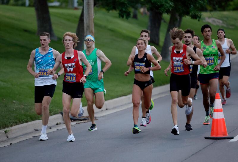 Runners compete in the Deseret News 10K in Salt Lake City.