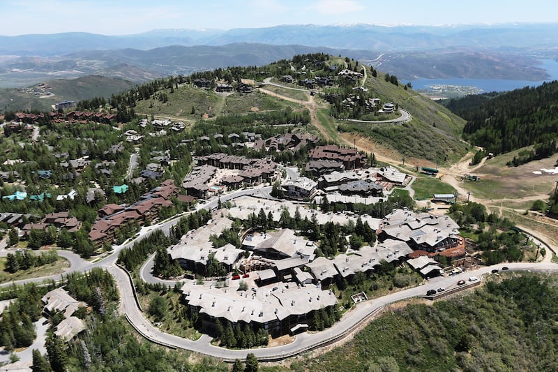 The Stein Eriksen Lodge Deer Valley, the site of Mitt Romney’s annual E2 Summit, is pictured in Park City on June 9, 2017.