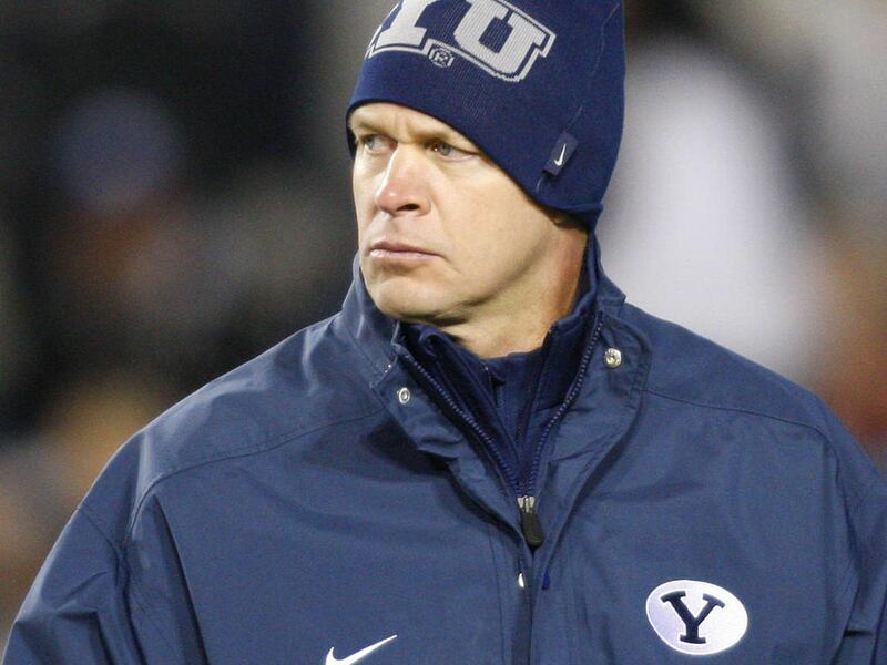 Brigham Young Cougars head coach Bronco Mendenhall.