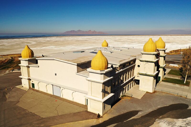 Saltair on the shores of the Great Salt Lake near Magna.