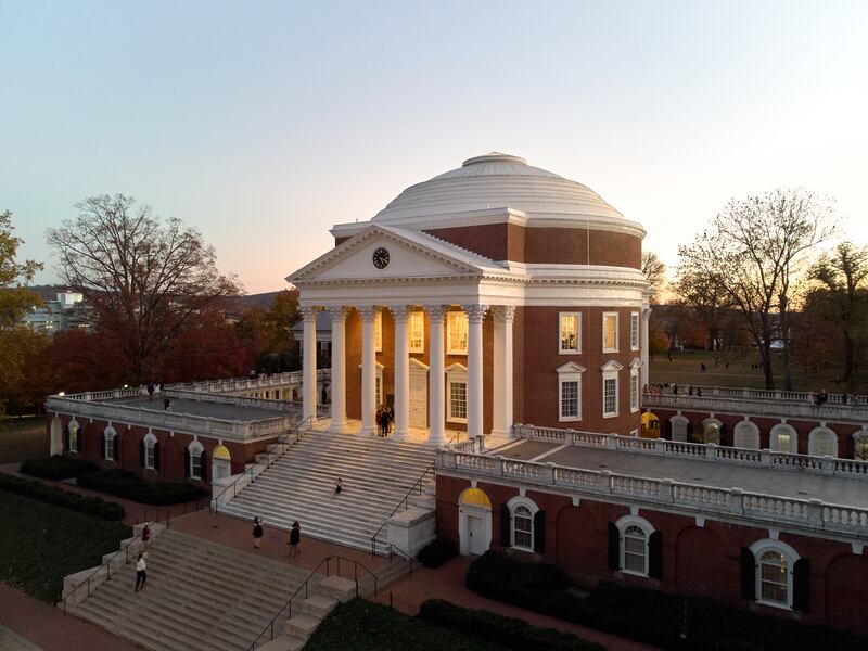 The Rotunda at the University of Virginia on Friday, Nov. 12, 2021.