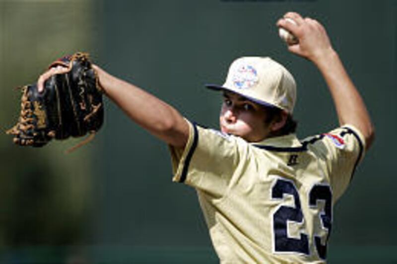 California’s Kalen Pimentel makes a pitch Saturday at the Little League World Series.