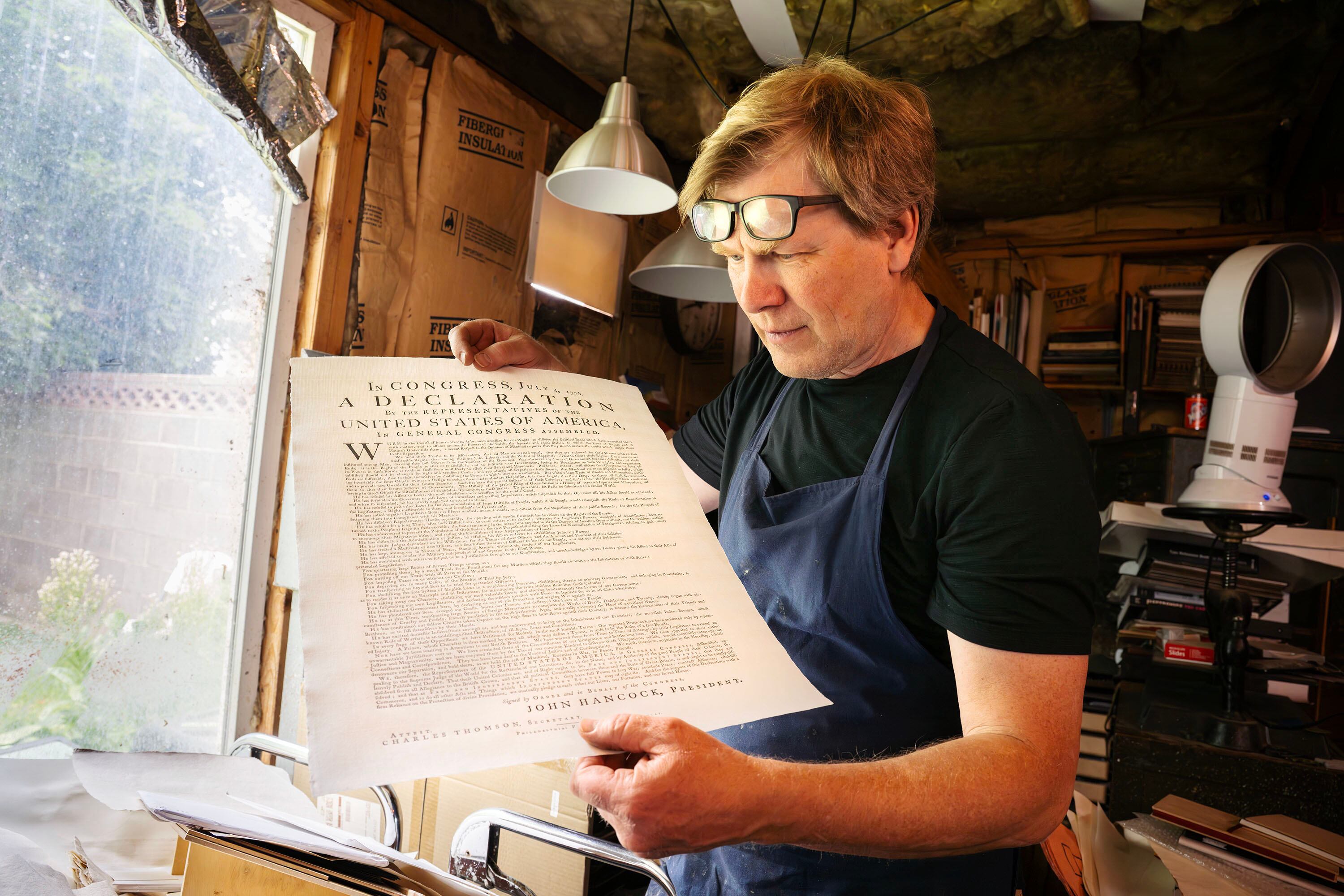 This artist re-created the 'Midnight Frenzy' of 1776 in his garage