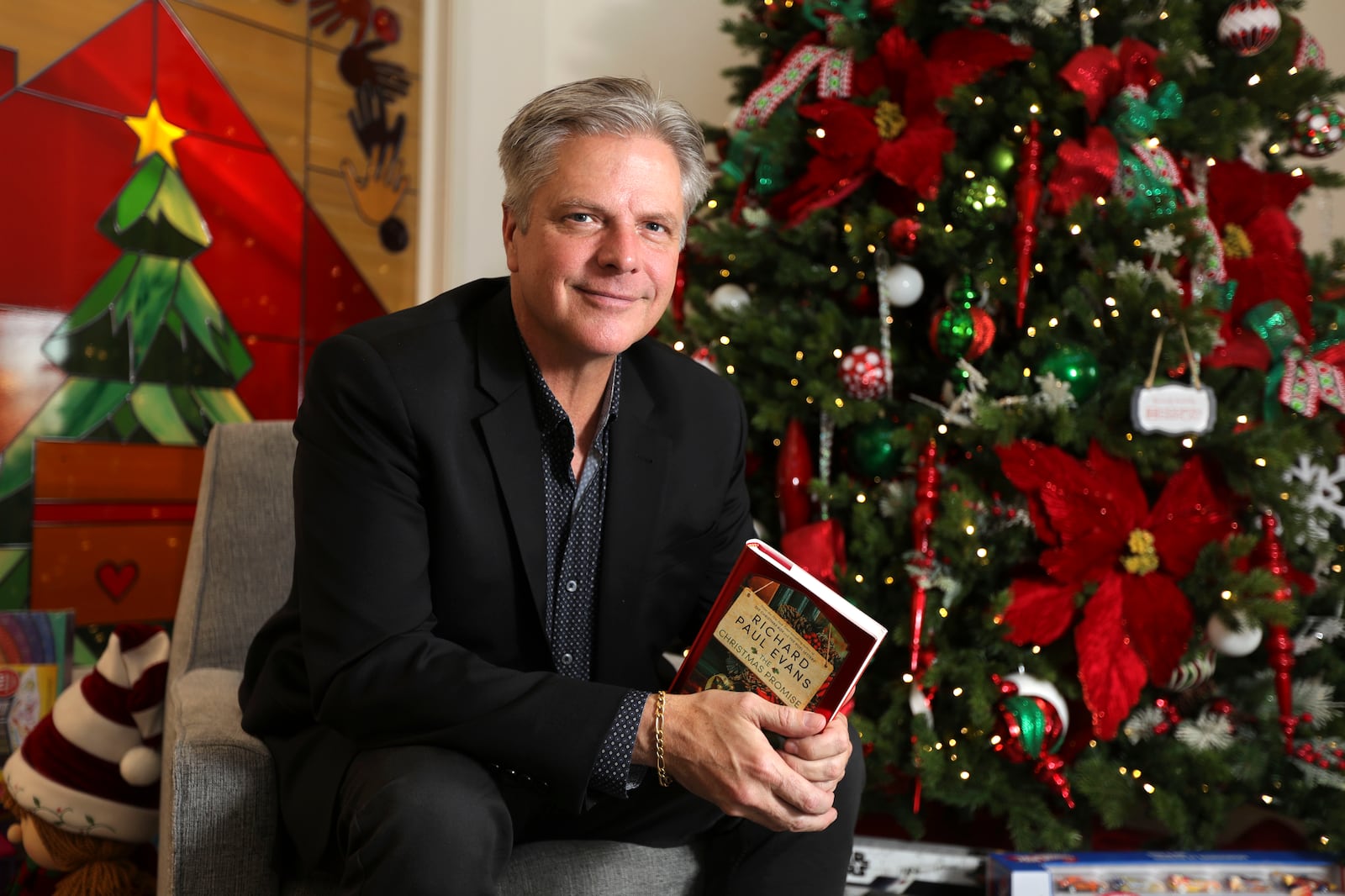 Richard Paul Evans, author of “The Christmas Box,” poses for a portrait.