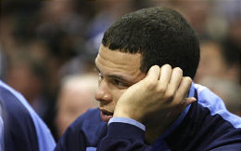 Utah point guard Deron Williams watches the final moments of the Jazz's loss Wednesday.