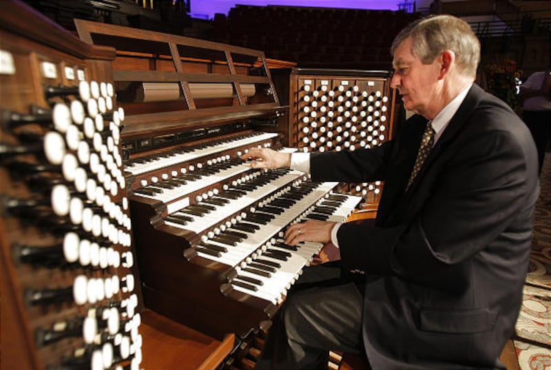 Tabernacle organist John Longhurst is the composer of "I Believe in Christ."