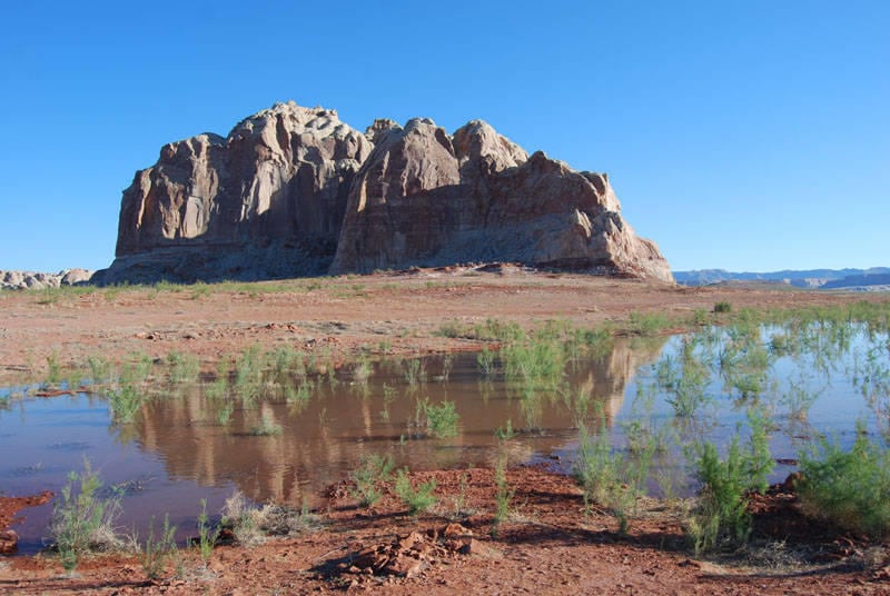 Work has begun to deepen the Castle Rock Cut on Lake Powell. The excavation project will increase the number of usable days of the cut during lower lake levels.
