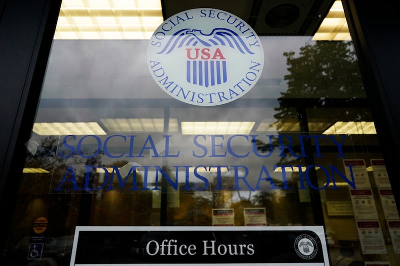 A Social Security Administration office is seen in Mount Prospect, Ill.