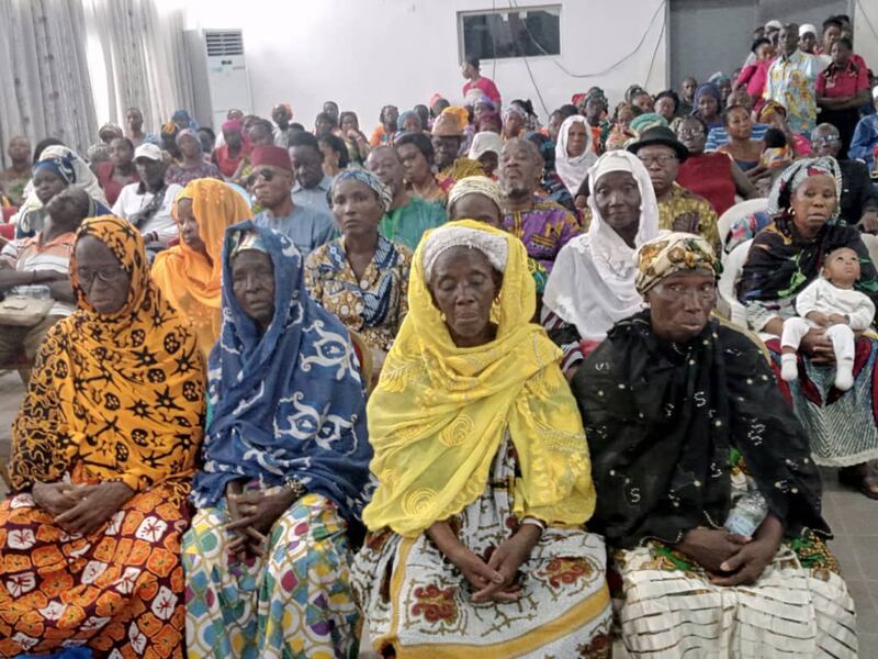 Thousands in Cote d’Ivoire received food donations from the Light the World initiative.