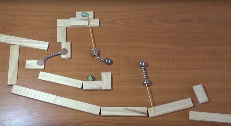 YouTube screenshot of "Magnets and Marbles!"