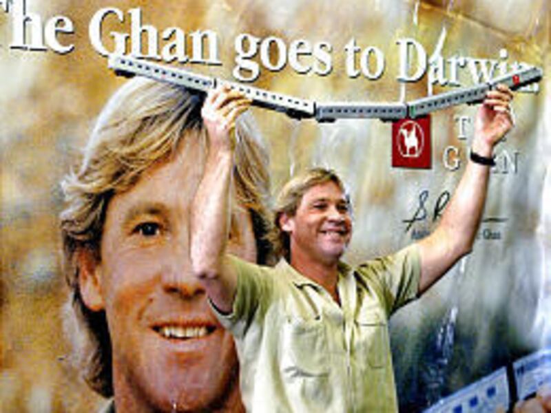Steve Irwin, seen in 2003
