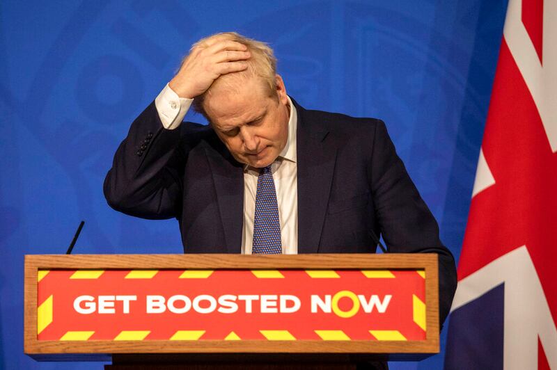 Britain’s Prime Minister Boris Johnson in Downing Street, London.