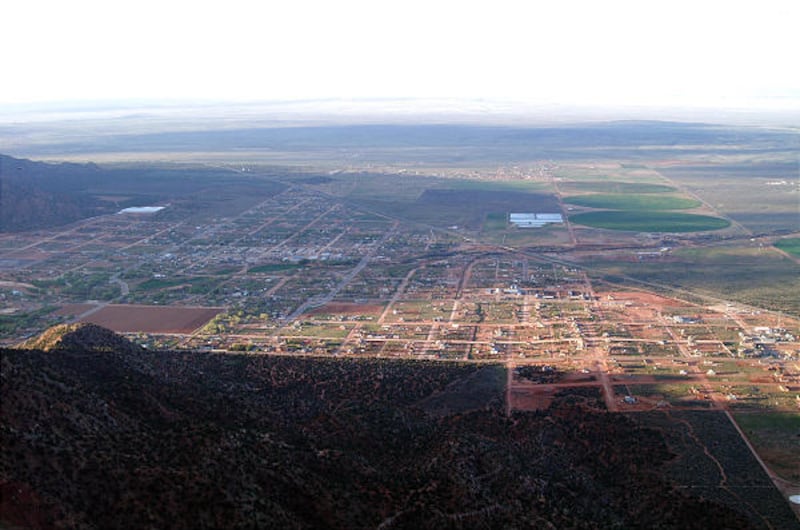 The Berry Knoll area near the Utah-Arizona border is the subject of a legal dispute between members of the FLDS Church and the court-appointed fiduciary over the United Effort Plan Trust. The fiduciary wants to sell the land to raise money for the cash-st
