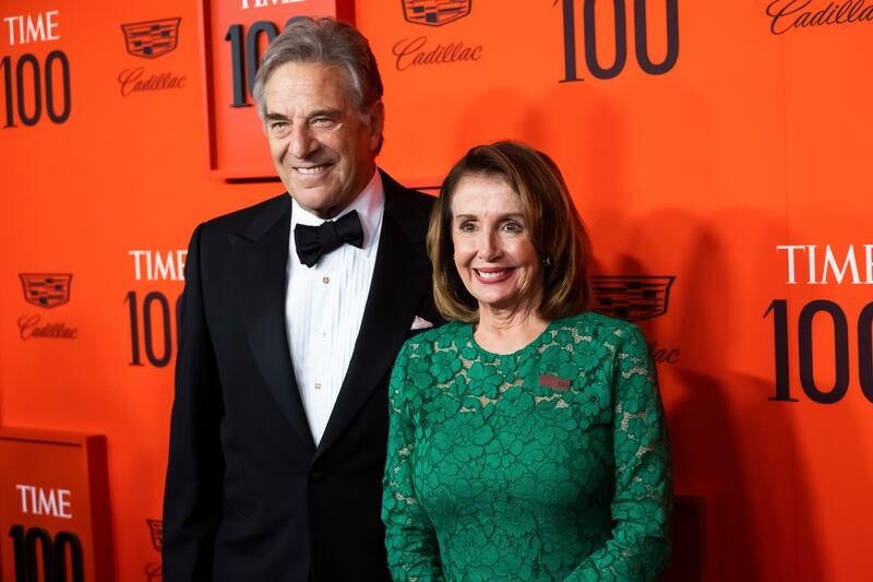 Paul Pelosi and Nancy Pelosi attend the 2019 Time 100 Gala at Frederick P. Rose Hall, Jazz at Lincoln Center in New York.