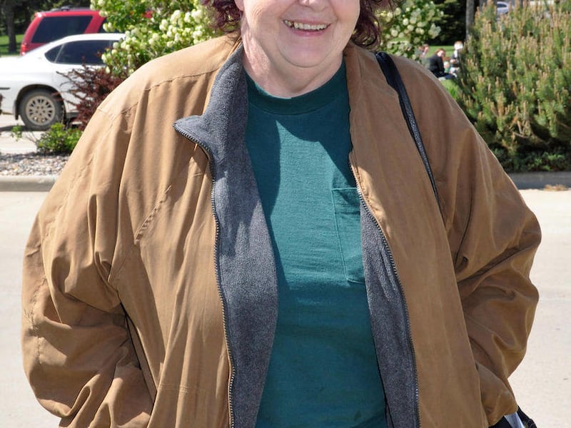 Cheryl Buswell-Robinson, widow of civil rights activist Ray Robinson who disappeared from Wounded Knee in 1973, stands outside her Sioux Falls, S.D., hotel after arriving for a weekend conference commemorating 40 years since the takeover of the South Dako