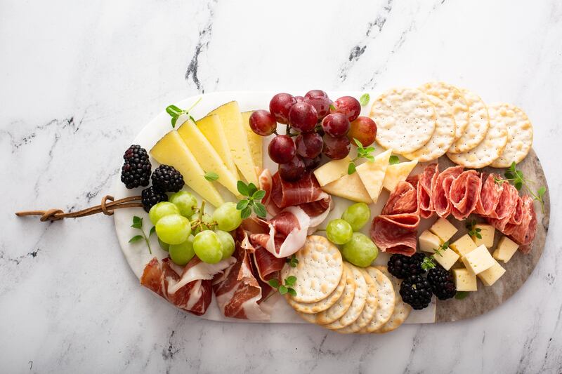 Snack plates, cheese plates and charcuteries are a good way to change up your meal routine.