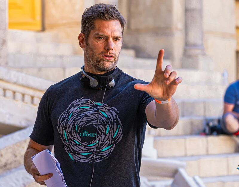 Dallas Jenkins on the set of “The Chosen.”