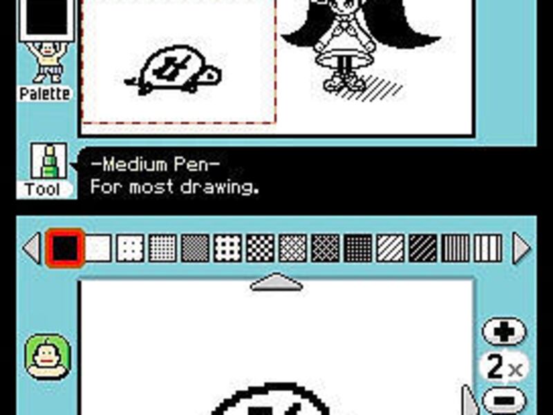 In this video game image released by Nintendo, a scene is shown from the "WarioWare D.I.Y." game.