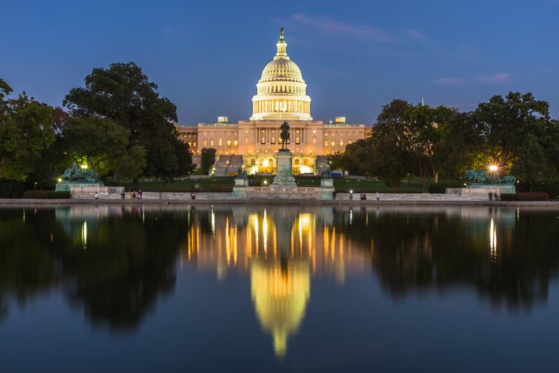 The U.S. Capitol Building.