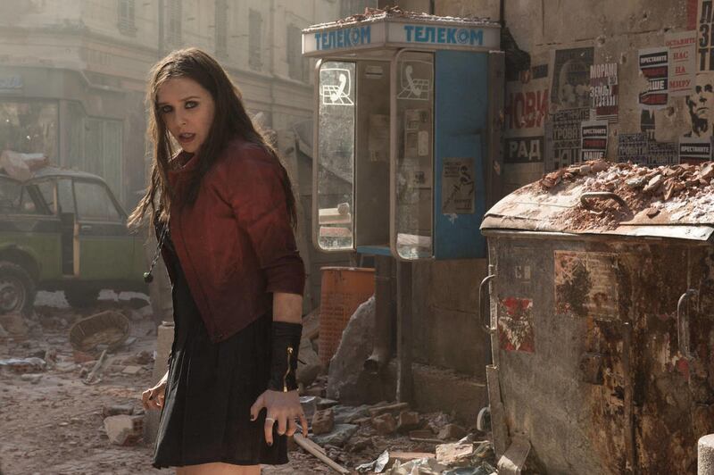 Scarlet Witch/Wanda Maximoff (Elizabeth Olsen) appears in “Marvel’s Avengers: Age Of Ultron.”