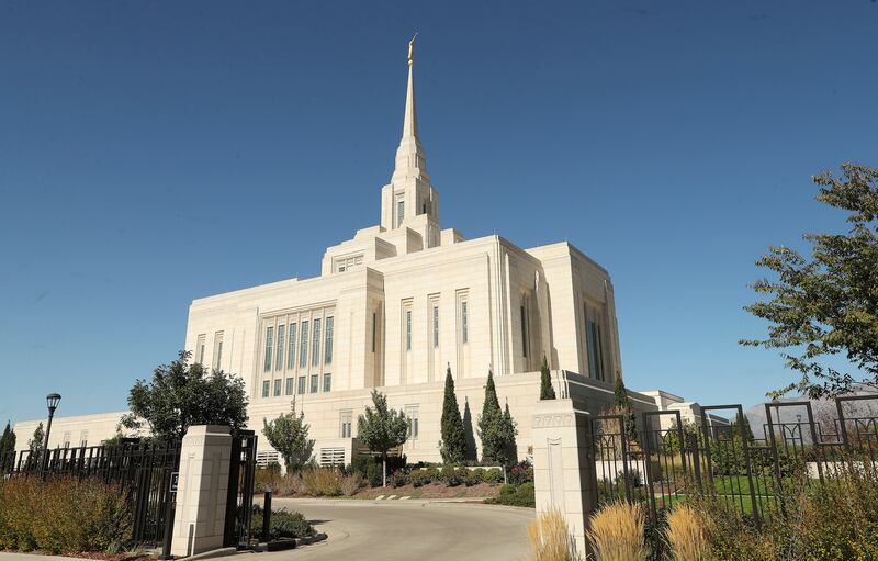 A view of the Ogden Utah Temple in September 2020.
