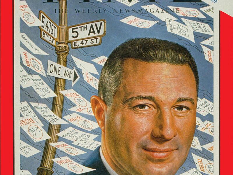 This image released by Time Magazine, Thursday, June 7, 2012, shows the cover for Time magazine's July 6, 1962 issue, featuring Eugene Ferkauf, the founder of the no-frills retail discount chain E.J. Korvette. Ferkauf died Tuesday, June 5, 2012 at his Ma