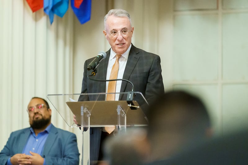 Elder Ulisses Soares kicks off the opening reception of IRF Summit 2025 in Washington, D.C., on Feb. 3, 2025.
