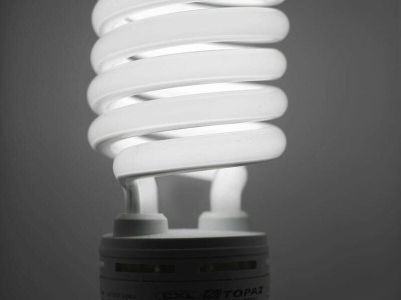 FILE - In this May 18, 2011 file photo, a compact fluorescent light bulb is seen in Philadelphia. Having to buy a squiggly fluorescent light bulb is an affront to personal freedom, some lawmakers are saying as the House decides whether to overturn a law s