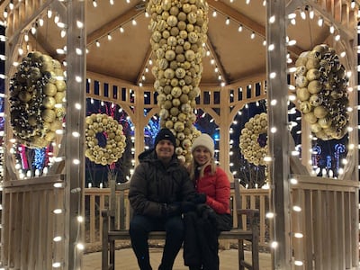 Brad and Carmen Herbert at Thanksgiving Point's Luminaria.