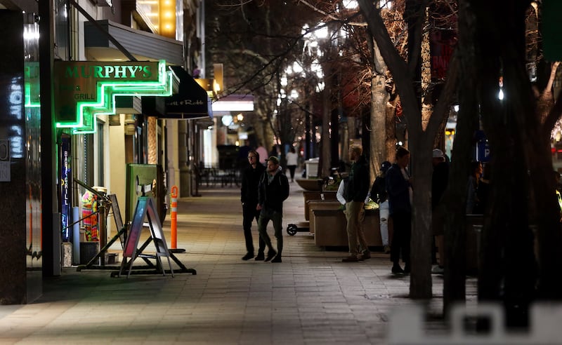 People walk into a club in Salt Lake City, ranked 74th in a list of the most sinful cities in the U.S.