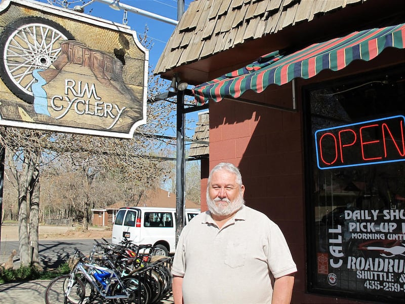 Bill Groff, along with his brother Robin and dad John, started Rim Cyclery and the mountain bike revolution in Moab in 1983 after the uranium mining industry collapsed.