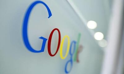 The Google logo is seen at the Google headquarters in Brussels.