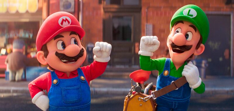 Mario and Luigi in Nintendo’s “The Super Mario Bros. Movie.”