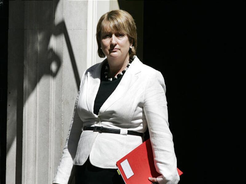 Jacqui Smith, Britain's Home Secretary leaves following a cabinet meeting at Britain's Prime Minister Gordon Brown's official residence at 10 Downing Street in central London, Tuesday June 2, 2009. There are rumours about a cabinet reshuffle in the follow